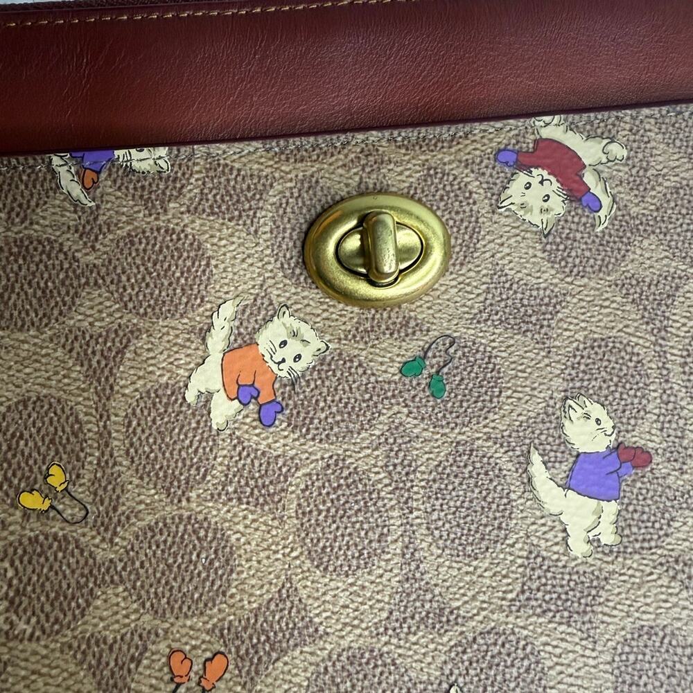 COACH Polly Crossbody In Signature Canvas - Picture 7 of 14